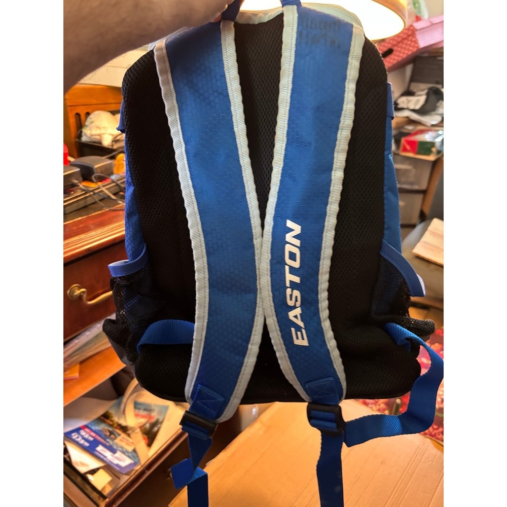Easton Elite Blue Baseball Softball Backpack Bat Game Ready School EUC